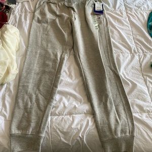 Gray champion joggers